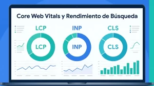 Core Web Vitals SEO en un tablero de rendimiento web