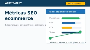 Métricas SEO ecommerce para medir una tienda online cada mes