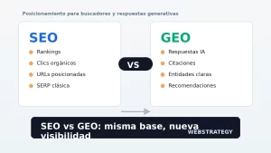 SEO vs GEO explicado para adaptar una estrategia de posicionamiento