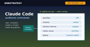 Claude Code para SEO tecnico aplicado a auditorias controladas